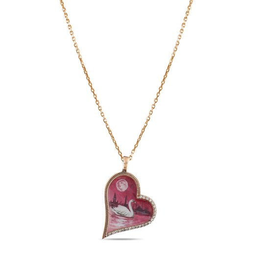 0.17 Karat Pırlanta Kuğu Desenli Kolye Modelleri ve Fiyatları 2025 - Lial Diamond - Göz Kamaştıran Zarafet