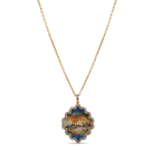 0.12 Karat Pırlanta İstanbul Desenli Kolye Modelleri ve Fiyatları 2025 - Lial Diamond - Göz Kamaştıran Zarafet