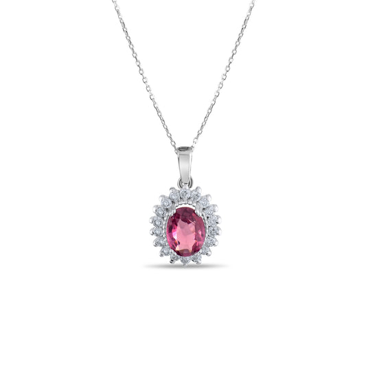 1.23 Karat Rhodolite Pırlanta Kolye Modelleri ve Fiyatları 2025 - Lial Diamond - Göz Kamaştıran Zarafet