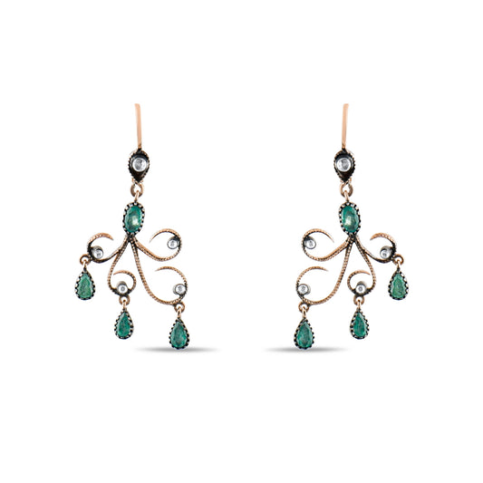 2.2 Karat Pırlanta Zümrüt Küpe Modelleri ve Fiyatları 2025 - Lial Diamond - Göz Kamaştıran Zarafet