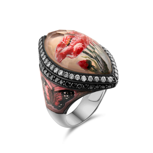 1.18 Karat Pırlanta Yüzük, Çiçek ve Kelebek Motifli Modelleri ve Fiyatları 2025 - Lial Diamond - Göz Kamaştıran Zarafet