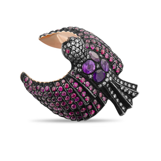 4.3 Karat Pırlanta Yakut Yüzük, Kuş Figürlü Modelleri ve Fiyatları 2025 - Lial Diamond - Göz Kamaştıran Zarafet