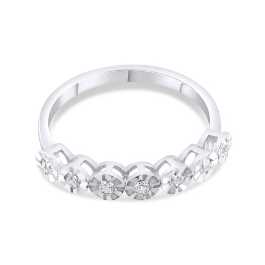 0.12 Karat 7 Taş Pırlanta Yüzük Modelleri ve Fiyatları 2025 - Lial Diamond - Göz Kamaştıran Zarafet