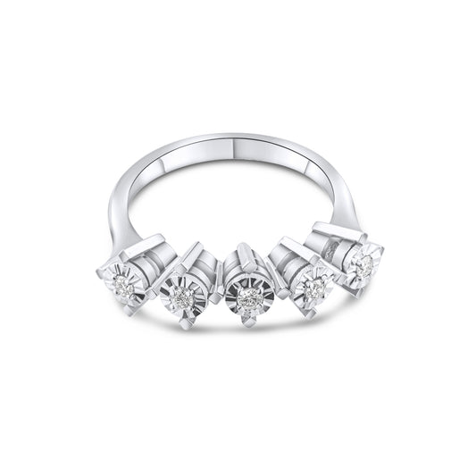 0.15 Karat 5 Taş Pırlanta Yüzük Modelleri ve Fiyatları 2025 - Lial Diamond - Göz Kamaştıran Zarafet