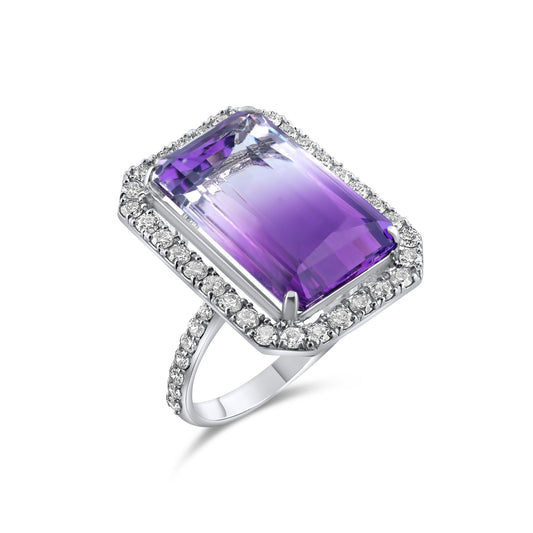 14.46 Karat Pırlanta Ametist Yüzük Modelleri ve Fiyatları 2025 - Lial Diamond - Göz Kamaştıran Zarafet