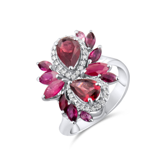 3.92 Karat Pırlanta Rhodolite Yüzük Modelleri ve Fiyatları 2025 - Lial Diamond - Göz Kamaştıran Zarafet