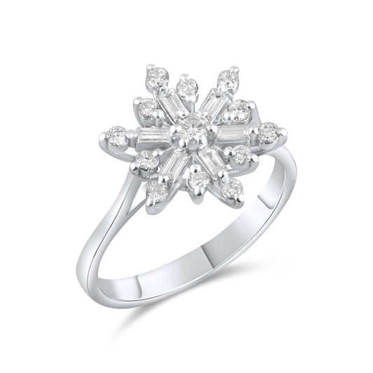 0.49 Karat Pırlanta Yüzük, Kar Tanesi Figürlü Modelleri ve Fiyatları 2025 - Lial Diamond - Göz Kamaştıran Zarafet