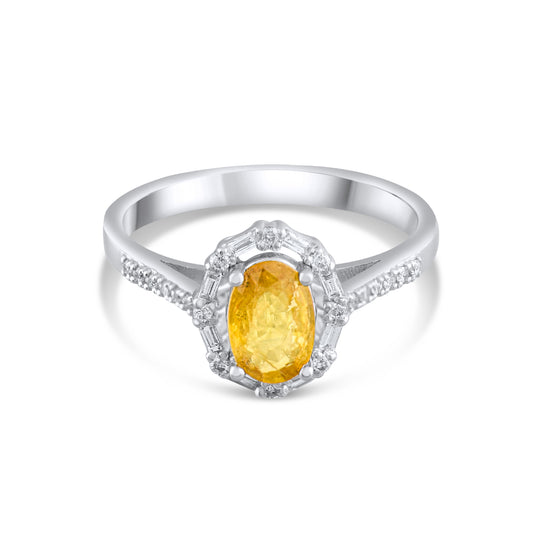 1.04 Karat Baget Pırlanta Sarı Safir Yüzük Modelleri ve Fiyatları 2025 - Lial Diamond - Göz Kamaştıran Zarafet