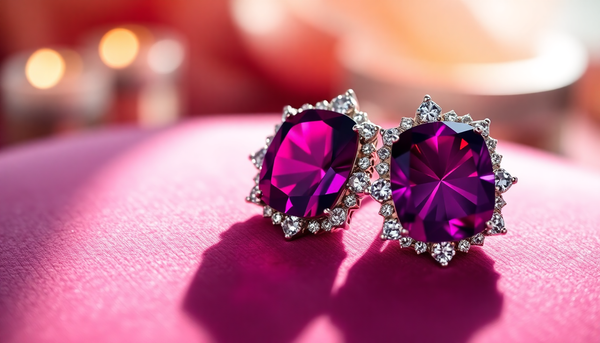 Göz Kamaştıran Zarafet: Lial Diamond'da Rhodolite Küpeler