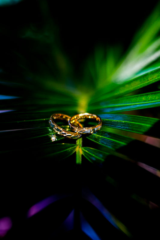 green and yellow light digital wallpaper