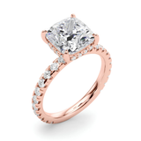 Cassia Teştaş Pırlanta Yüzük, Cushion Kesim Laboratuvar Pırlantası