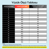 Lial  Diamond Yüzük Ölçü Tablosu 