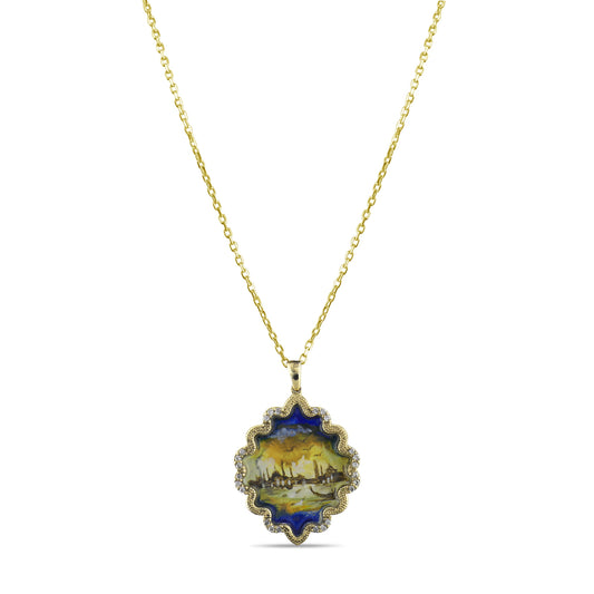 0.12 Karat Pırlanta İstanbul Desenli Kolye Modelleri ve Fiyatları 2025 - Lial Diamond - Göz Kamaştıran Zarafet