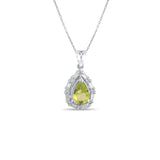 1.04 Karat Pırlanta Peridot Kolye