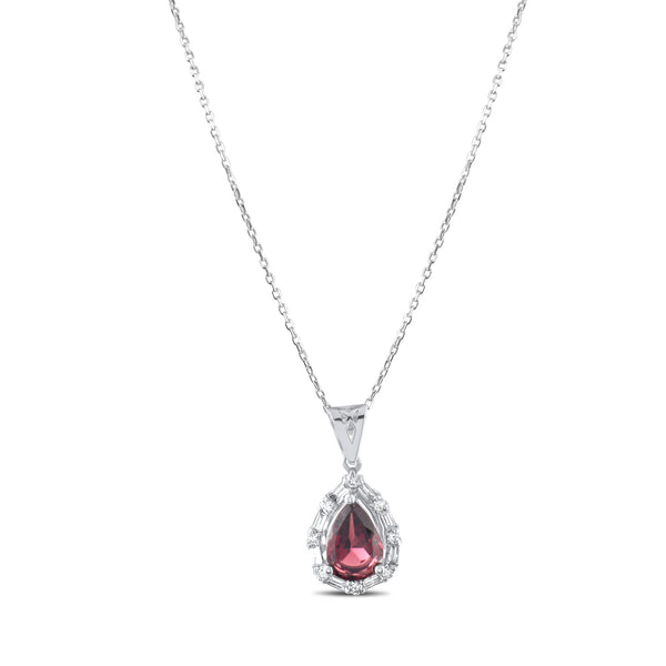 0.86 Karat Pırlanta Rhodolite Kolye Modelleri ve Fiyatları 2025 - Lial Diamond - Göz Kamaştıran Zarafet