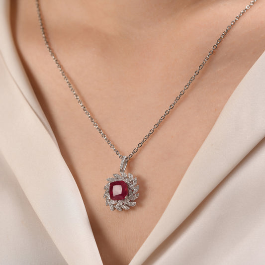 4.18 Karat Pırlanta Yakut Kolye Modelleri ve Fiyatları 2025 - Lial Diamond - Göz Kamaştıran Zarafet