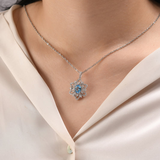 4.50 Karat Pırlanta Blue Topaz Kolye Modelleri ve Fiyatları 2025 - Lial Diamond - Göz Kamaştıran Zarafet