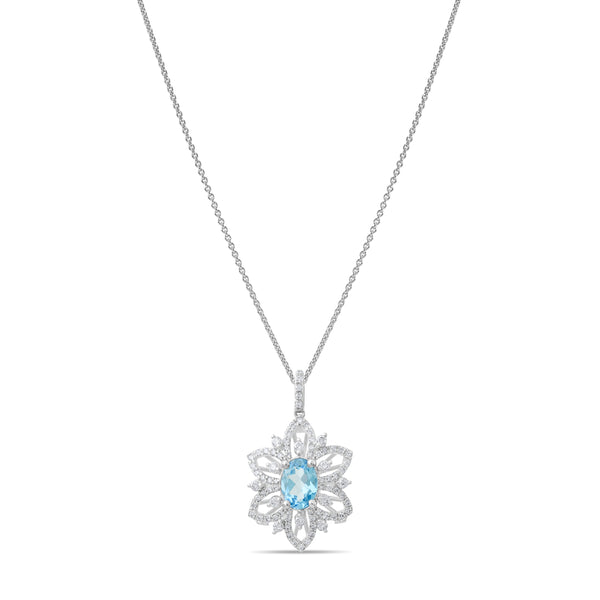 4.50 Karat Pırlanta Blue Topaz Kolye Modelleri ve Fiyatları 2025 - Lial Diamond - Göz Kamaştıran Zarafet
