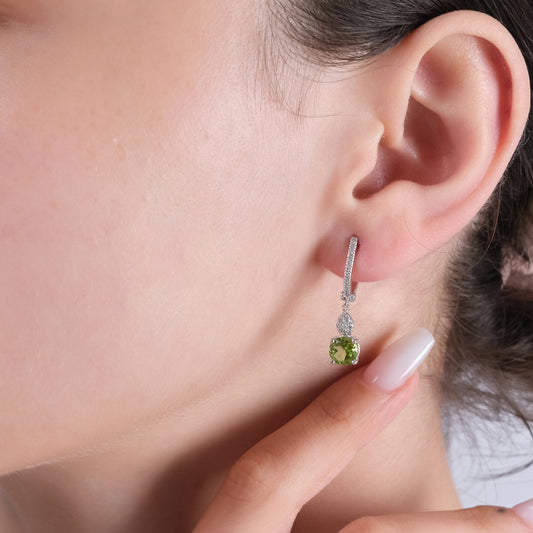 2.07 Karat Pırlanta Peridot Küpe Modelleri ve Fiyatları 2025 - Lial Diamond - Göz Kamaştıran Zarafet
