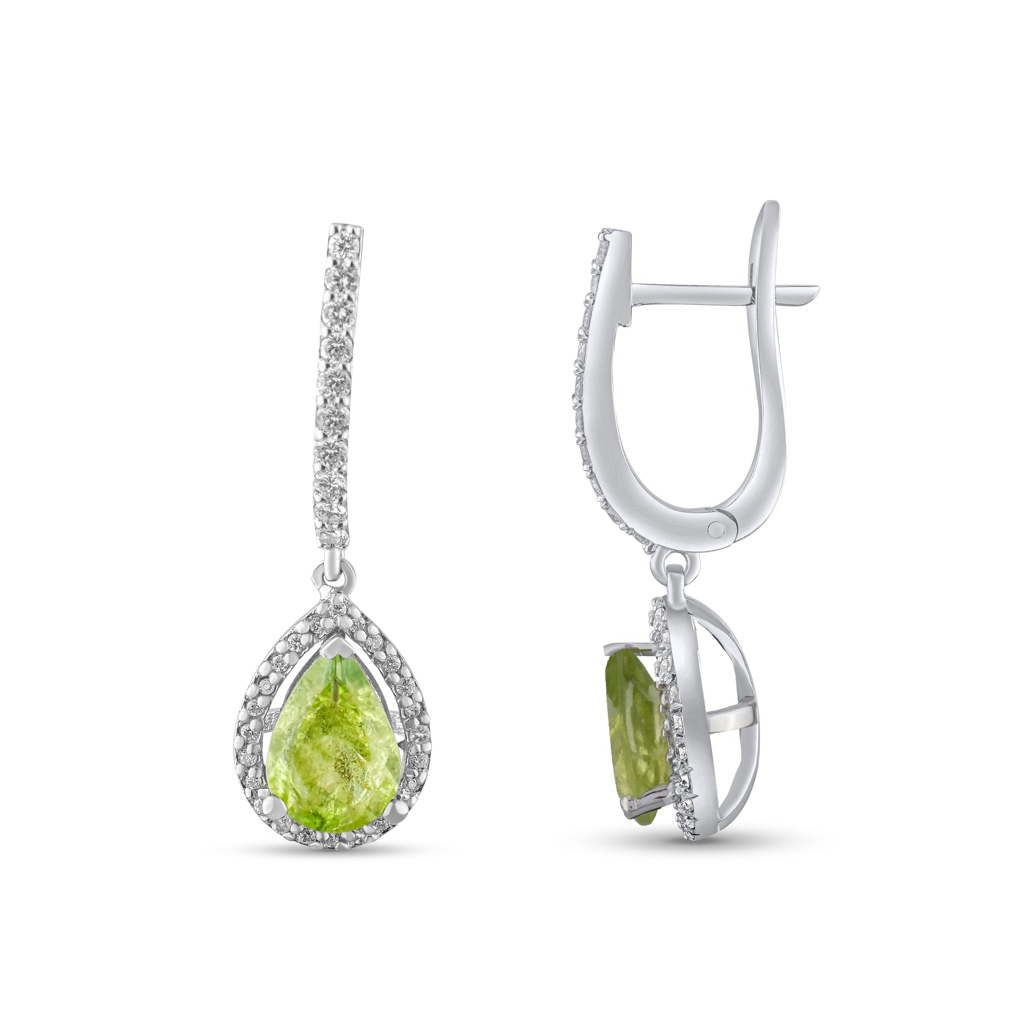 2.14 Karat Pırlanta Peridot Küpe Modelleri ve Fiyatları 2025 - Lial Diamond - Göz Kamaştıran Zarafet
