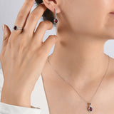 1.85 Karat Pırlanta Rhodolite Küpe Modelleri ve Fiyatları 2025 - Lial Diamond - Göz Kamaştıran Zarafet