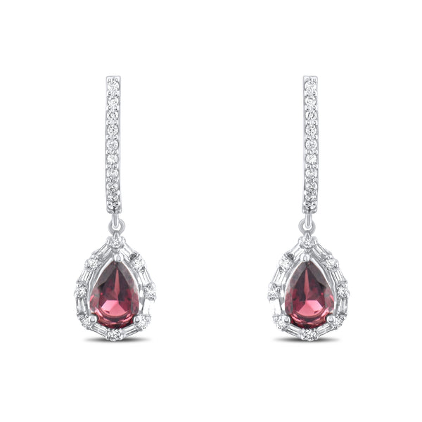 1.85 Karat Pırlanta Rhodolite Küpe Modelleri ve Fiyatları 2025 - Lial Diamond - Göz Kamaştıran Zarafet