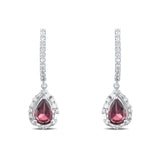 1.85 Karat Pırlanta Rhodolite Küpe Modelleri ve Fiyatları 2025 - Lial Diamond - Göz Kamaştıran Zarafet