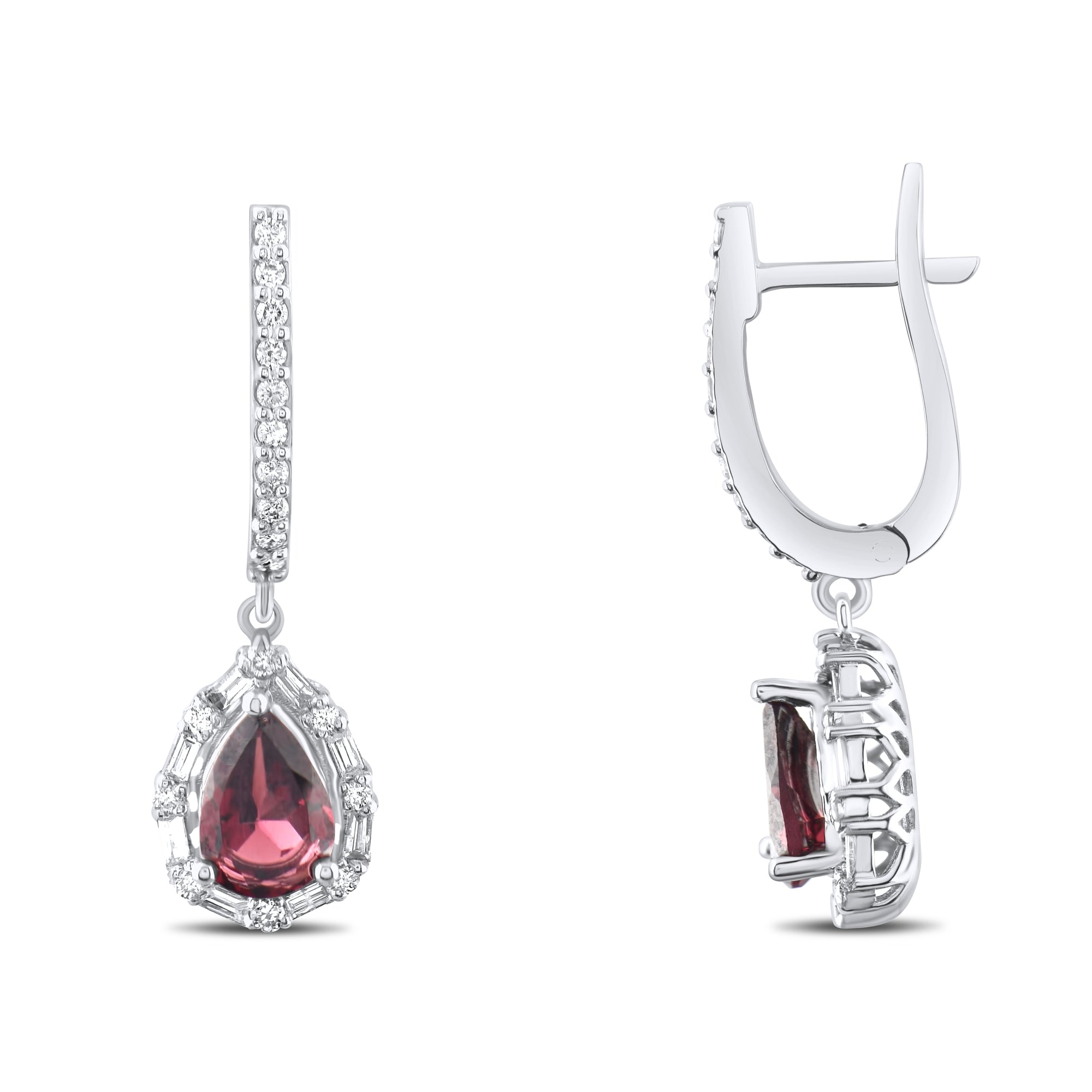 1.85 Karat Pırlanta Rhodolite Küpe Modelleri ve Fiyatları 2025 - Lial Diamond - Göz Kamaştıran Zarafet