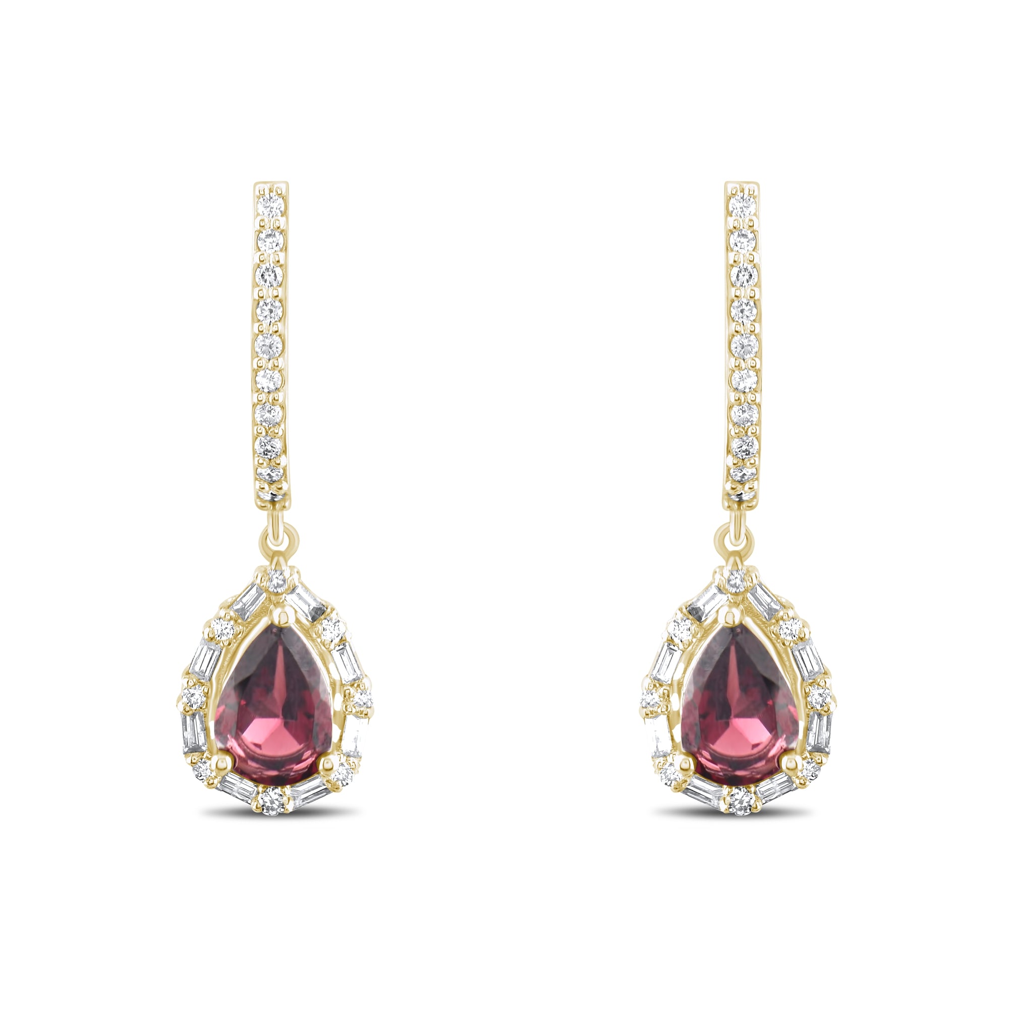 1.85 Karat Pırlanta Rhodolite Küpe Modelleri ve Fiyatları 2025 - Lial Diamond - Göz Kamaştıran Zarafet