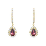 1.85 Karat Pırlanta Rhodolite Küpe Modelleri ve Fiyatları 2025 - Lial Diamond - Göz Kamaştıran Zarafet