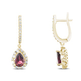 1.85 Karat Pırlanta Rhodolite Küpe Modelleri ve Fiyatları 2025 - Lial Diamond - Göz Kamaştıran Zarafet