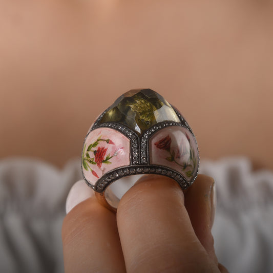 2.12 Karat Pırlanta Yüzük, Çiçek ve Kuş Motifli Modelleri ve Fiyatları 2025 - Lial Diamond - Göz Kamaştıran Zarafet