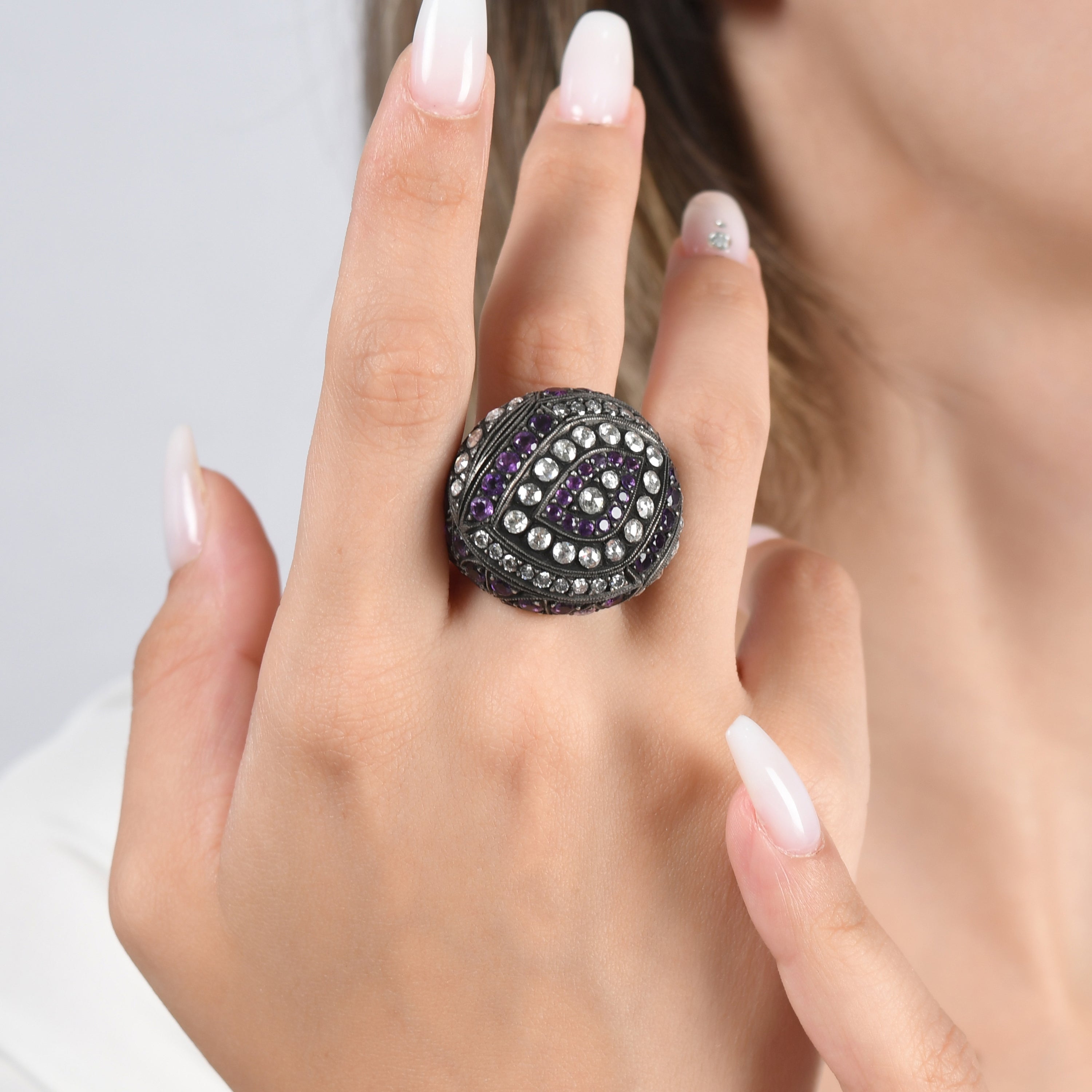 7.61 Karat Pırlanta Ametist Yüzük Modelleri ve Fiyatları 2025 - Lial Diamond - Göz Kamaştıran Zarafet