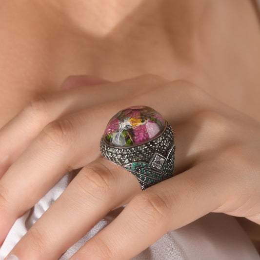 2.63 Karat Pırlanta Zümrüt Yüzük, Kuş Motifli Modelleri ve Fiyatları 2025 - Lial Diamond - Göz Kamaştıran Zarafet