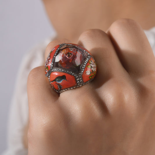 1.01 Karat Pırlanta Yüzük, Kuş ve Çiçek Motifli Modelleri ve Fiyatları 2025 - Lial Diamond - Göz Kamaştıran Zarafet