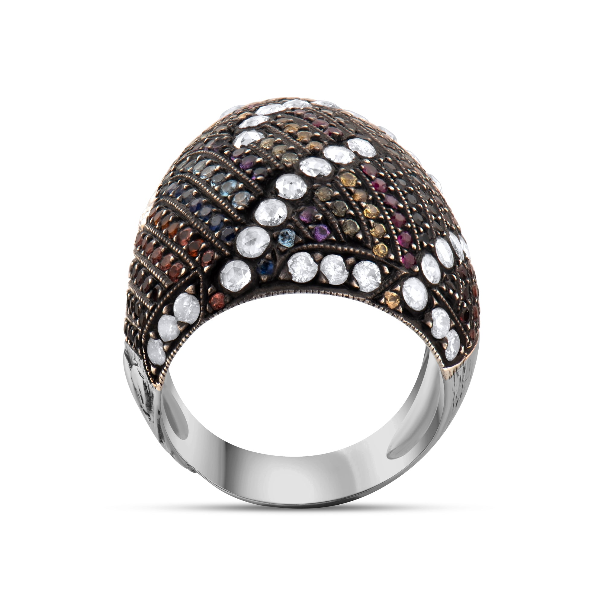 2.79 Karat Pırlanta Yakut Garnet Yüzük