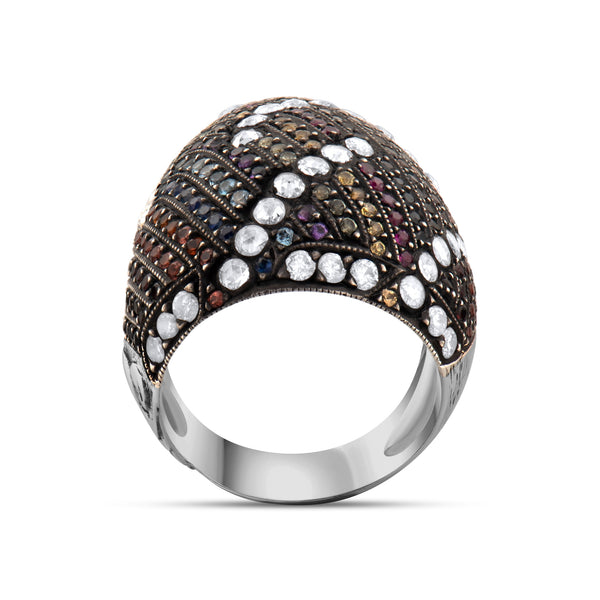 2.79 Karat Pırlanta Yakut Garnet Yüzük