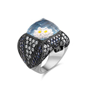 4.73 Karat Pırlanta Safir Yüzük, Çiçek Motifli Modelleri ve Fiyatları 2025 - Lial Diamond - Göz Kamaştıran Zarafet