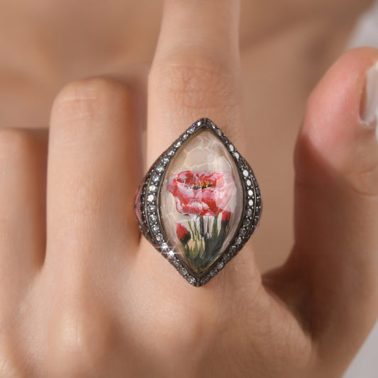 1.18 Karat Pırlanta Yüzük, Çiçek ve Kelebek Motifli Modelleri ve Fiyatları 2025 - Lial Diamond - Göz Kamaştıran Zarafet