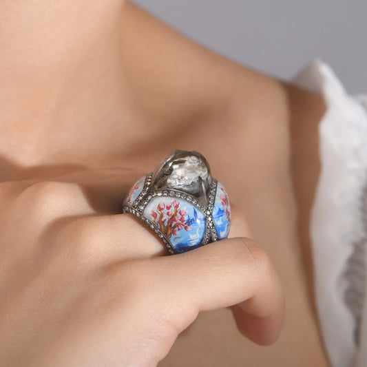 2.20 Karat Pırlanta Yüzük, Kuğu ve Çiçek Motifli Modelleri ve Fiyatları 2025 - Lial Diamond - Göz Kamaştıran Zarafet