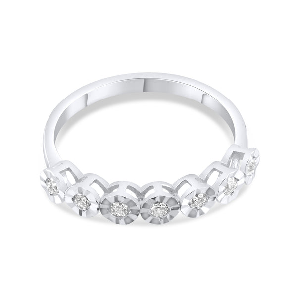 0.12 Karat 7 Taş Pırlanta Yüzük Modelleri ve Fiyatları 2025 - Lial Diamond - Göz Kamaştıran Zarafet