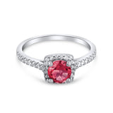 1.32 Karat Pırlanta Rhodolite Yüzük