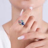 3.71 Karat Pırlanta Safir ve Turmalin Yüzük Modelleri ve Fiyatları 2025 - Lial Diamond - Göz Kamaştıran Zarafet