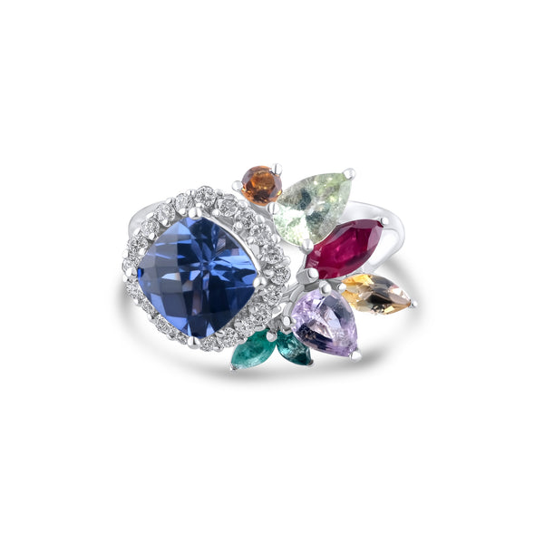 3.71 Karat Pırlanta Safir ve Turmalin Yüzük Modelleri ve Fiyatları 2025 - Lial Diamond - Göz Kamaştıran Zarafet