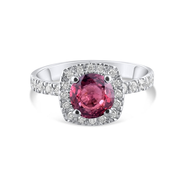 1.78 Karat Pırlanta Rhodolite Yüzük Modelleri ve Fiyatları 2025 - Lial Diamond - Göz Kamaştıran Zarafet