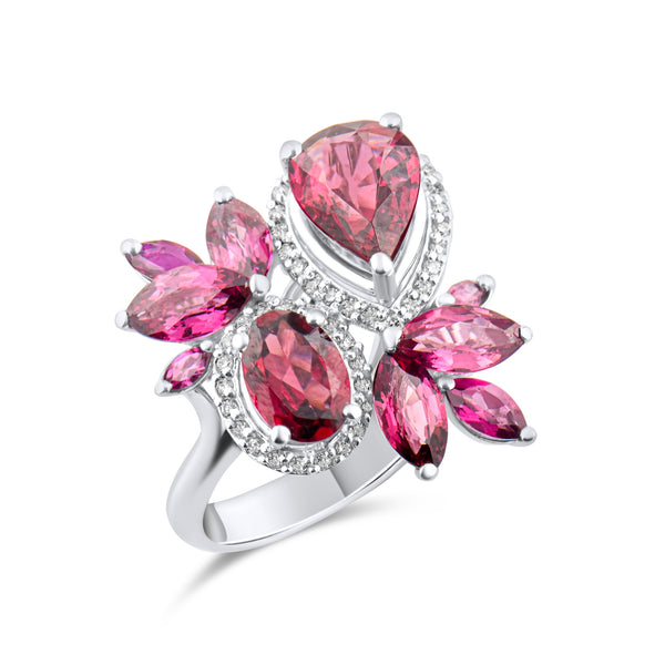 4.99 Karat Pırlanta Rhodolite Yüzük Modelleri ve Fiyatları 2025 - Lial Diamond - Göz Kamaştıran Zarafet