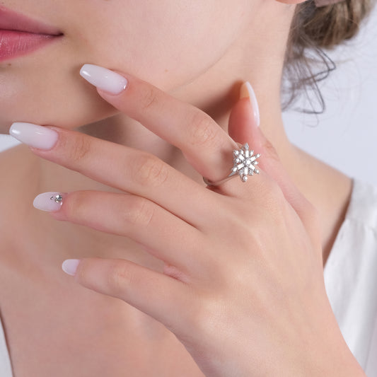 0.49 Karat Pırlanta Yüzük, Kar Tanesi Figürlü Modelleri ve Fiyatları 2025 - Lial Diamond - Göz Kamaştıran Zarafet