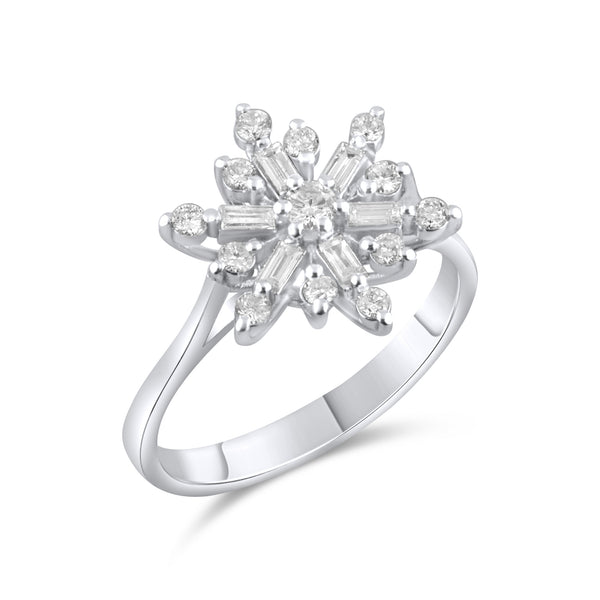 0.49 Karat Pırlanta Yüzük, Kar Tanesi Figürlü Modelleri ve Fiyatları 2025 - Lial Diamond - Göz Kamaştıran Zarafet