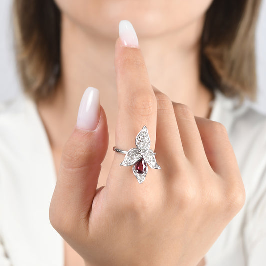 1.27 Karat Pırlanta Rhodolite Yüzük Modelleri ve Fiyatları 2025 - Lial Diamond - Göz Kamaştıran Zarafet