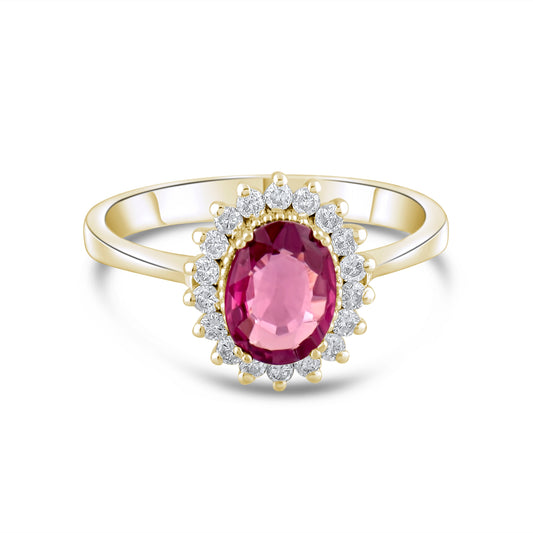 1.54 Karat Pırlanta Rhodolite Yüzük Modelleri ve Fiyatları 2025 - Lial Diamond - Göz Kamaştıran Zarafet